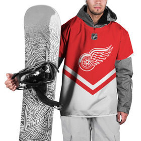 Накидка на куртку 3D с принтом Detroit Red Wings , 100% полиэстер |  | america | canada | hockey | nhl | usa | америка | детройт | канада | лед | нхл | ред | сша | уингз | хоккей