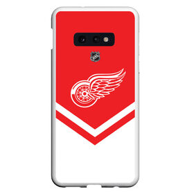 Чехол для Samsung S10E с принтом Detroit Red Wings , Силикон | Область печати: задняя сторона чехла, без боковых панелей | Тематика изображения на принте: america | canada | hockey | nhl | usa | америка | детройт | канада | лед | нхл | ред | сша | уингз | хоккей