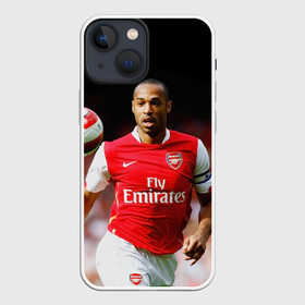 Чехол для iPhone 13 mini с принтом Капитан Тьерри Анри ,  |  | arsenal | football | thierry henry | англия | арсенал | капитан | тьерри анри | футбол | футболист