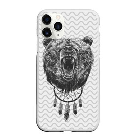 Чехол для iPhone 11 Pro Max матовый с принтом Bear Dreamcatcher , Силикон |  | bear | beast | forest | russia | siberian | зверь | лес | ловец | медведь | россия | сибирь | сон | ярость