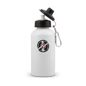Бутылка спортивная с принтом Dave Strider`s logo , металл | емкость — 500 мл, в комплекте две пластиковые крышки и карабин для крепления | homestuck | strider | t shirt_logo | дейв_страйдер | страйдер | хоумстак