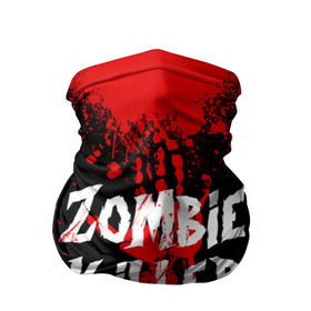 Бандана-труба 3D с принтом Zombie Killer , 100% полиэстер, ткань с особыми свойствами — Activecool | плотность 150‒180 г/м2; хорошо тянется, но сохраняет форму | blood | dark | killer | monster | zombie | зомби | кровь | монстр | нечисть