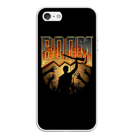 Чехол для iPhone 5/5S матовый с принтом Zombie Boom , Силикон | Область печати: задняя сторона чехла, без боковых панелей | doom | зомби