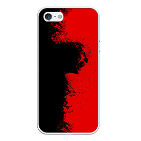 Чехол для iPhone 5/5S матовый с принтом Blood Rage , Силикон | Область печати: задняя сторона чехла, без боковых панелей | Тематика изображения на принте: blood | dark | killer | monster | zombie | зомби | кровь | монстр | нечисть
