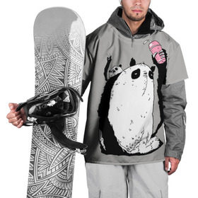 Накидка на куртку 3D с принтом panda , 100% полиэстер |  | dd | drop dead | dropdead | panda