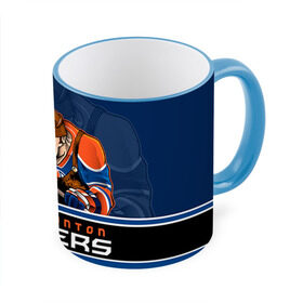 Кружка 3D с принтом Edmonton Oilers , керамика | ёмкость 330 мл | Тематика изображения на принте: edmonton oilers | nhl | stanley cup | кубок стенли | кубок стэнли | нхл | хоккей | хоккейный клуб | эдмонтон | эдмонтон ойлерз | якупов