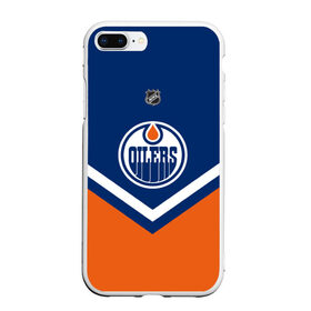 Чехол для iPhone 7Plus/8 Plus матовый с принтом Edmonton Oilers , Силикон | Область печати: задняя сторона чехла, без боковых панелей | america | canada | hockey | nhl | usa | америка | детройт | канада | лед | нхл | ойлерз | сша | хоккей | эдмонтон