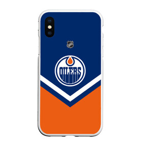Чехол для iPhone XS Max матовый с принтом Edmonton Oilers , Силикон | Область печати: задняя сторона чехла, без боковых панелей | america | canada | hockey | nhl | usa | америка | детройт | канада | лед | нхл | ойлерз | сша | хоккей | эдмонтон