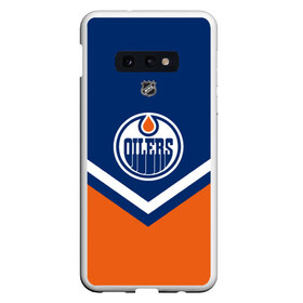 Чехол для Samsung S10E с принтом Edmonton Oilers , Силикон | Область печати: задняя сторона чехла, без боковых панелей | america | canada | hockey | nhl | usa | америка | детройт | канада | лед | нхл | ойлерз | сша | хоккей | эдмонтон