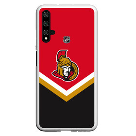 Чехол для Honor 20 с принтом Ottawa Senators , Силикон | Область печати: задняя сторона чехла, без боковых панелей | Тематика изображения на принте: america | canada | hockey | nhl | usa | америка | канада | лед | нхл | оттава | сенаторз | сша | хоккей