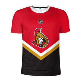 Мужская футболка 3D спортивная с принтом Ottawa Senators , 100% полиэстер с улучшенными характеристиками | приталенный силуэт, круглая горловина, широкие плечи, сужается к линии бедра | america | canada | hockey | nhl | usa | америка | канада | лед | нхл | оттава | сенаторз | сша | хоккей