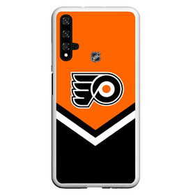 Чехол для Honor 20 с принтом Philadelphia Flyers , Силикон | Область печати: задняя сторона чехла, без боковых панелей | america | canada | hockey | nhl | usa | америка | канада | лед | нхл | сша | филадельфия | флайерз | хоккей