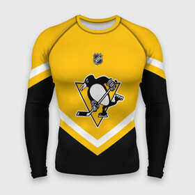 Мужской рашгард 3D с принтом Pittsburgh Penguins ,  |  | america | canada | hockey | nhl | usa | америка | канада | лед | нхл | пингвинз | питтсбург | сша | хоккей