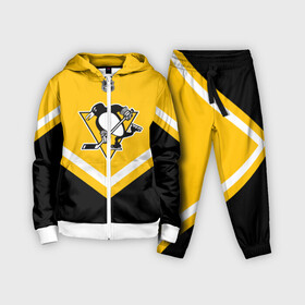 Детский костюм 3D с принтом Pittsburgh Penguins ,  |  | america | canada | hockey | nhl | usa | америка | канада | лед | нхл | пингвинз | питтсбург | сша | хоккей