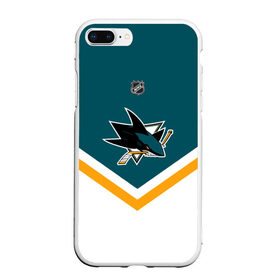 Чехол для iPhone 7Plus/8 Plus матовый с принтом San Jose Sharks , Силикон | Область печати: задняя сторона чехла, без боковых панелей | america | canada | hockey | nhl | usa | акула | америка | канада | лед | нхл | сан хосе | сша | хоккей | шаркс