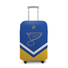 Чехол для чемодана 3D с принтом St. Louis Blues , 86% полиэфир, 14% спандекс | двустороннее нанесение принта, прорези для ручек и колес | america | canada | hockey | nhl | usa | америка | блюз | канада | лед | нхл | сент луис | сша | хоккей