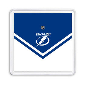 Магнит 55*55 с принтом Tampa Bay Lightning , Пластик | Размер: 65*65 мм; Размер печати: 55*55 мм | america | canada | hockey | nhl | usa | америка | бэй | канада | лайтнинг | лед | нхл | сша | тампа | хоккей