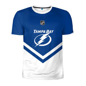Мужская футболка 3D спортивная с принтом Tampa Bay Lightning , 100% полиэстер с улучшенными характеристиками | приталенный силуэт, круглая горловина, широкие плечи, сужается к линии бедра | america | canada | hockey | nhl | usa | америка | бэй | канада | лайтнинг | лед | нхл | сша | тампа | хоккей