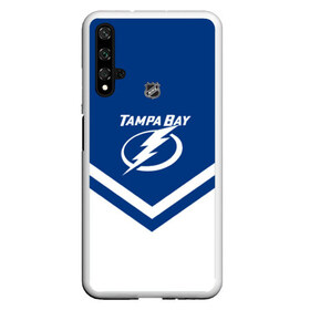 Чехол для Honor 20 с принтом Tampa Bay Lightning , Силикон | Область печати: задняя сторона чехла, без боковых панелей | Тематика изображения на принте: america | canada | hockey | nhl | usa | америка | бэй | канада | лайтнинг | лед | нхл | сша | тампа | хоккей