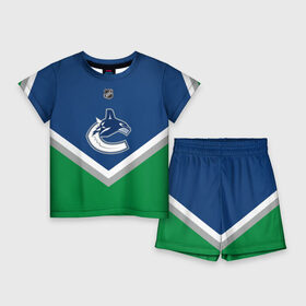 Детский костюм с шортами 3D с принтом Vancouver Canucks ,  |  | america | canada | hockey | nhl | usa | америка | ванкувер | канада | кэнакс | лед | нхл | сша | хоккей