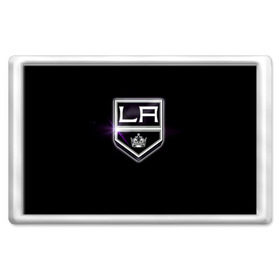 Магнит 45*70 с принтом Los Angeles Kings , Пластик | Размер: 78*52 мм; Размер печати: 70*45 | hockey | kings | los angeles | nhl | корона | нхл | хоккеист | хоккей