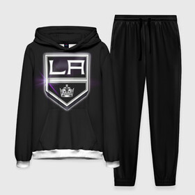 Мужской костюм 3D (с толстовкой) с принтом Los Angeles Kings ,  |  | hockey | kings | los angeles | nhl | корона | нхл | хоккеист | хоккей