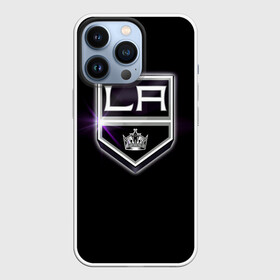 Чехол для iPhone 13 Pro с принтом Los Angeles Kings ,  |  | Тематика изображения на принте: hockey | kings | los angeles | nhl | корона | нхл | хоккеист | хоккей