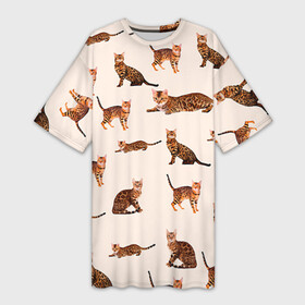 Платье-футболка 3D с принтом Котейки дольче 2 ,  |  | Тематика изображения на принте: dg | dolce | gabbana | габбана | дольче | киска | котенок | котик | кошечка | кошка