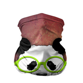Бандана-труба 3D с принтом Панда в очках , 100% полиэстер, ткань с особыми свойствами — Activecool | плотность 150‒180 г/м2; хорошо тянется, но сохраняет форму | модные животные | панда | панда в очках | прикольные картинки