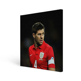 Холст квадратный с принтом Steven Gerrard , 100% ПВХ |  | Тематика изображения на принте: england national team | premier league | steven gerrard | англия | ливерпуль | стивен джеррард | футбол