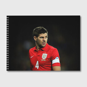 Альбом для рисования с принтом Steven Gerrard , 100% бумага
 | матовая бумага, плотность 200 мг. | england national team | premier league | steven gerrard | англия | ливерпуль | стивен джеррард | футбол