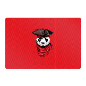 Магнитный плакат 3Х2 с принтом Панда пират , Полимерный материал с магнитным слоем | 6 деталей размером 9*9 см | animal | bay | bear | beast | captain | panda | pirate | бухта | зверь | капитан | корабль | медведь | панда | пират