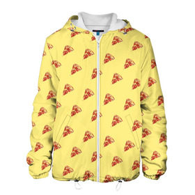 Мужская куртка 3D с принтом Рай пиццы , ткань верха — 100% полиэстер, подклад — флис | прямой крой, подол и капюшон оформлены резинкой с фиксаторами, два кармана без застежек по бокам, один большой потайной карман на груди. Карман на груди застегивается на липучку | Тематика изображения на принте: food | pizza | грибы | еда | завтрак | колбаса | обед | пицца | помидор | ужин | фастфуд
