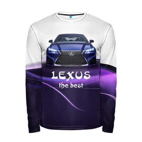 Мужской лонгслив 3D с принтом Lexus the best , 100% полиэстер | длинные рукава, круглый вырез горловины, полуприлегающий силуэт | lexus | авто | автомобиль | водитель | лексус | машина | тачка