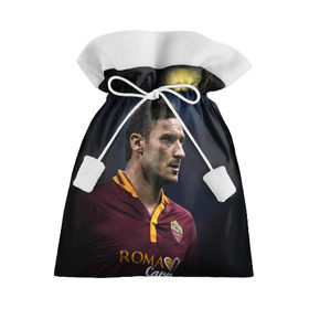Подарочный 3D мешок с принтом Франческо Тотти - легенда , 100% полиэстер | Размер: 29*39 см | as roma | captain | football | franchesco totti | италия | капитан | рим | рома | тотти | футбол