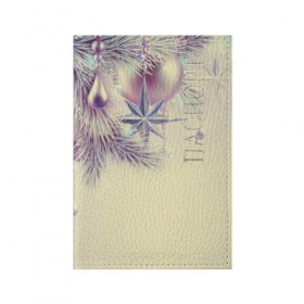Обложка для паспорта матовая кожа с принтом Рождественская звезда , натуральная матовая кожа | размер 19,3 х 13,7 см; прозрачные пластиковые крепления | happy new year | блеск | ёлка | звезда | игрушки. праздник | конфетти | новый год | подарки