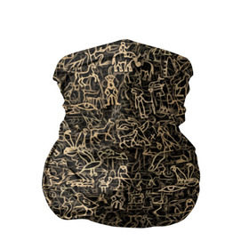 Бандана-труба 3D с принтом Египетские иероглифы , 100% полиэстер, ткань с особыми свойствами — Activecool | плотность 150‒180 г/м2; хорошо тянется, но сохраняет форму | Тематика изображения на принте: африка | древний | египет | знак | история | паттерн | письменность | символ | текстура