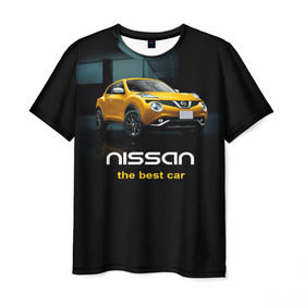 Мужская футболка 3D с принтом Nissan the best car , 100% полиэфир | прямой крой, круглый вырез горловины, длина до линии бедер | nissan | авто | автомобиль | водитель | машина | ниссан | тачка
