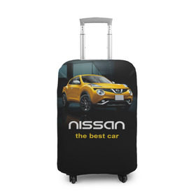 Чехол для чемодана 3D с принтом Nissan the best car , 86% полиэфир, 14% спандекс | двустороннее нанесение принта, прорези для ручек и колес | nissan | авто | автомобиль | водитель | машина | ниссан | тачка