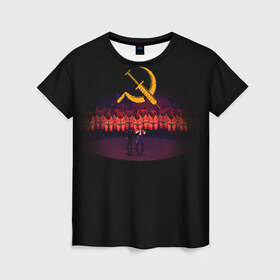 Женская футболка 3D с принтом Mother russia bleeds 2 , 100% полиэфир ( синтетическое хлопкоподобное полотно) | прямой крой, круглый вырез горловины, длина до линии бедер | Тематика изображения на принте: indie | mother russia bleeds | игра | игры | инди