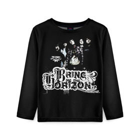 Детский лонгслив 3D с принтом Bring Me The Horizon , 100% полиэстер | длинные рукава, круглый вырез горловины, полуприлегающий силуэт
 | bmth | bring me | bring me the horizon | bring me the horizont | doomed | бринг ми | бринг ми зе | бринг ми зе хоризон