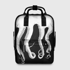 Женский рюкзак 3D с принтом Octopus , 100% полиэстер | лямки с регулируемой длиной, сверху ручки, чтобы рюкзак нести как сумку. Основное отделение закрывается на молнию, как и внешний карман. Внутри два дополнительных кармана, один из которых закрывается на молнию. По бокам два дополнительных кармашка, куда поместится маленькая бутылочка
 | octopus