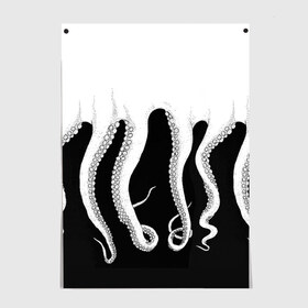 Постер с принтом Octopus , 100% бумага
 | бумага, плотность 150 мг. Матовая, но за счет высокого коэффициента гладкости имеет небольшой блеск и дает на свету блики, но в отличии от глянцевой бумаги не покрыта лаком | octopus