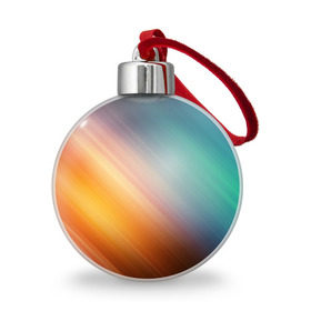 Ёлочный шар с принтом Стильный окрас , Пластик | Диаметр: 77 мм | градиент | полосы | разноцветный