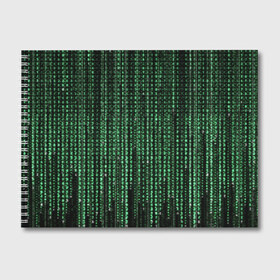 Альбом для рисования с принтом Матрица , 100% бумага
 | матовая бумага, плотность 200 мг. | Тематика изображения на принте: атака | буквы | виртуальный мир | вирус | гаджет | девайс | иероглифы | интернет | компьютер | матрица | паутина | программист | сеть | символы | софт | хакер | цифры