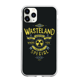 Чехол для iPhone 11 Pro Max матовый с принтом Come to Wasteland , Силикон |  | atom | bomb | boy | fallout | radioactive | vault | wasteland | атом | бой | бомба | волт | мальчик | радиация | фоллаут | ядерная