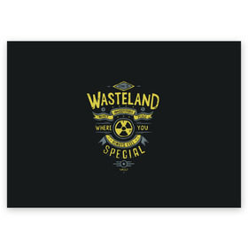 Поздравительная открытка с принтом Come to Wasteland , 100% бумага | плотность бумаги 280 г/м2, матовая, на обратной стороне линовка и место для марки
 | atom | bomb | boy | fallout | radioactive | vault | wasteland | атом | бой | бомба | волт | мальчик | радиация | фоллаут | ядерная