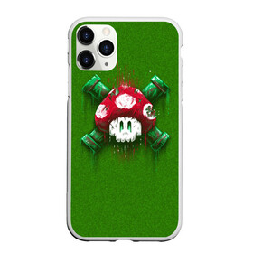 Чехол для iPhone 11 Pro матовый с принтом Mario Mushroom , Силикон |  | 8 bit | 8 бит | nintendo | гриб | нинтендо