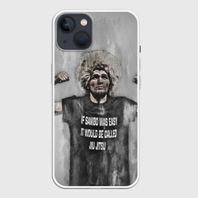 Чехол для iPhone 13 с принтом Хабиб ,  |  | khabib | nurmagomedov | ufc | нурмагомедов | хабиб