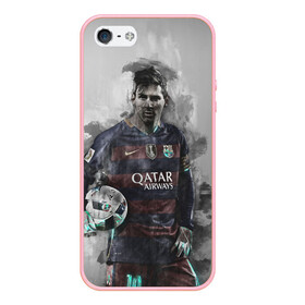 Чехол для iPhone 5/5S матовый с принтом Lionel Messi , Силикон | Область печати: задняя сторона чехла, без боковых панелей | лионель | месси